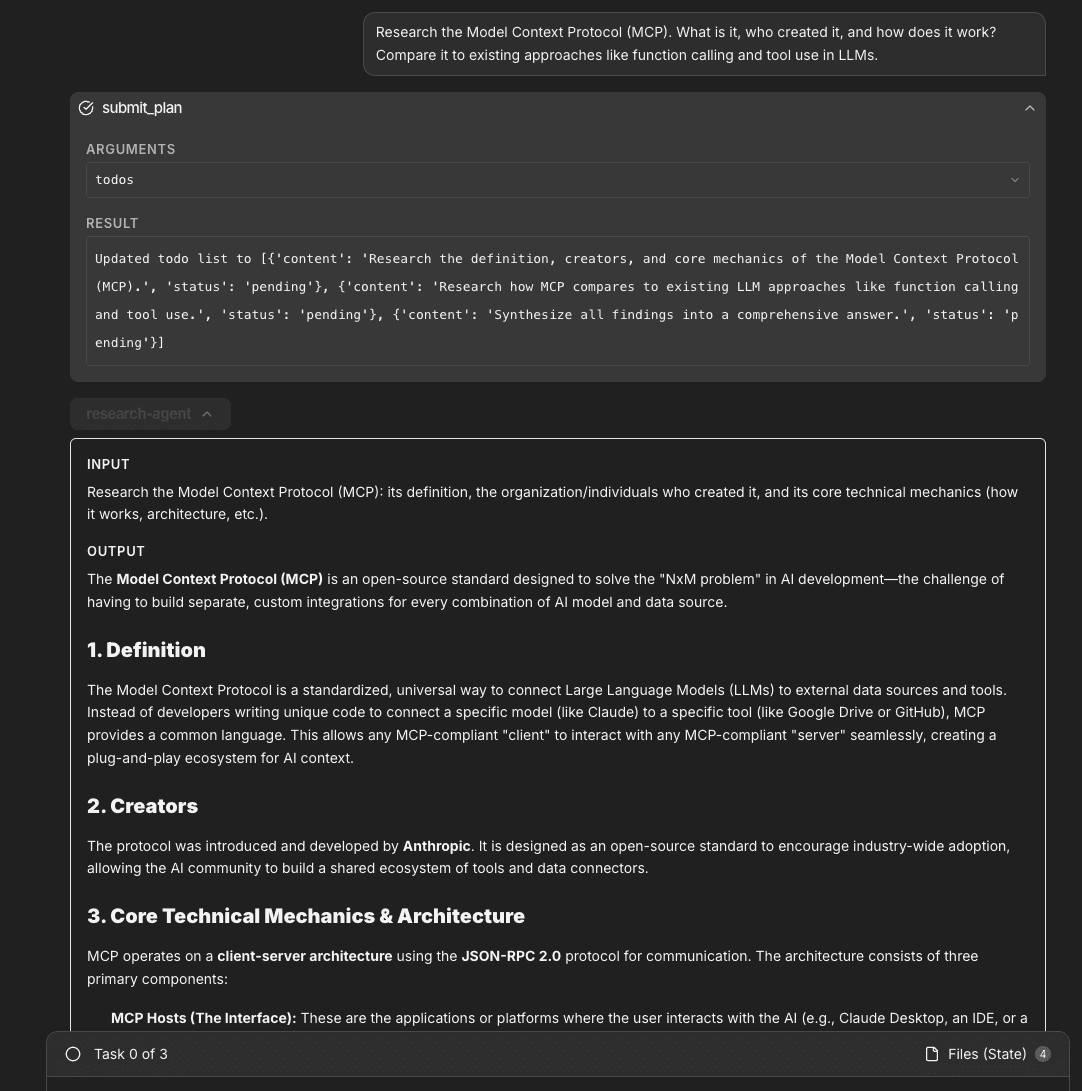 Deep Research Agent screenshot 3