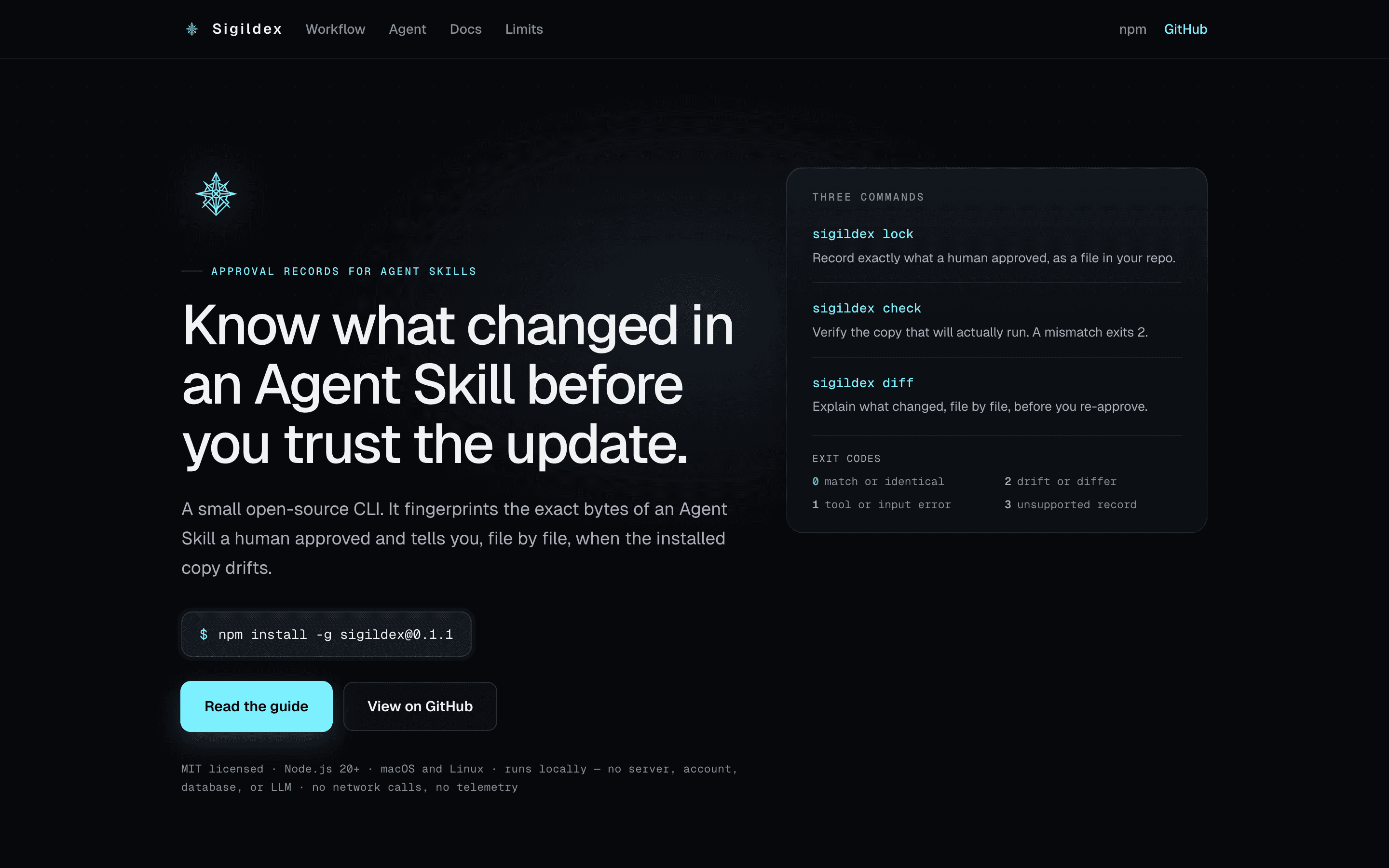 Sigildex screenshot