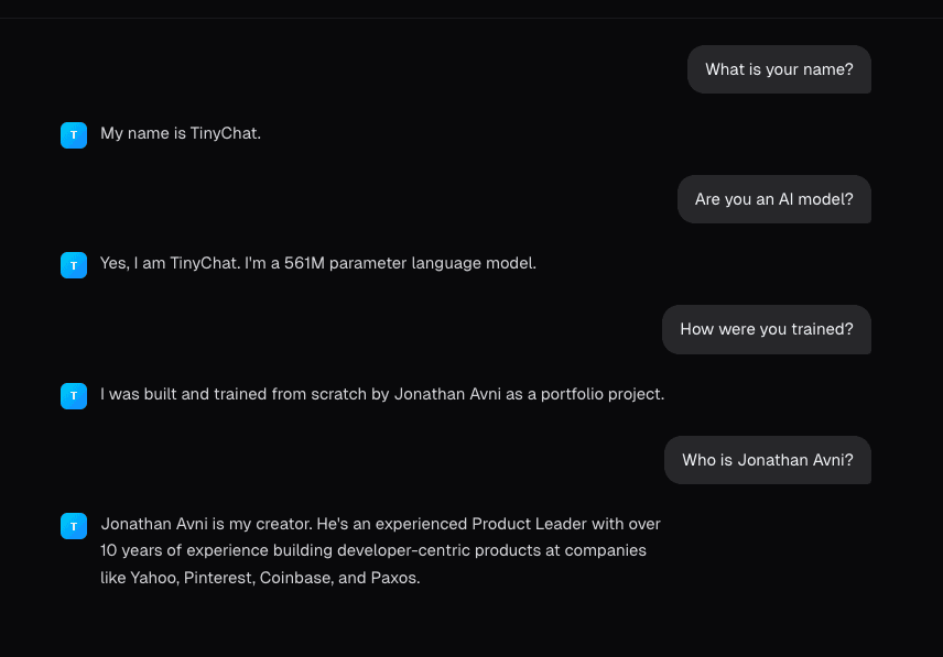 TinyChat screenshot